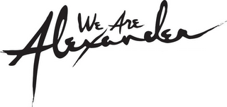 WE ARE ALEXANDER logo
