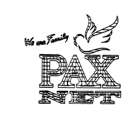 WE ARE FAMILY PAX NET logo
