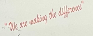 "WE ARE MAKING THE DIFFERENCE" logo