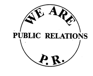 WE ARE PUBLIC RELATIONS P.R. logo