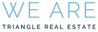 WE ARE TRIANGLE REAL ESTATE logo