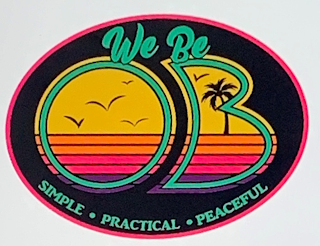 WE BE OB SIMPLE · PRACTICAL · PEACEFUL logo