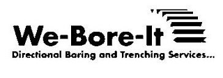 WE-BORE-IT DIRECTIONAL BORING AND TRENCHING SERVICES... logo