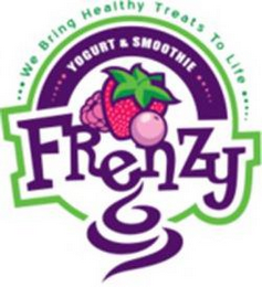 WE BRING HEALTHY TREATS TO LIFE YOGURT & SMOOTHIE FRENZY logo