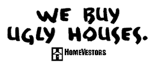 WE BUY UGLY HOUSES. HOMEVESTORS logo