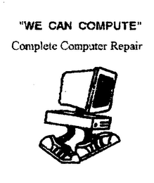 "WE CAN COMPUTE" COMPLETE COMPUTER REPAIR logo