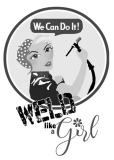 WE CAN DO IT! WELD LIKE A GIRL logo