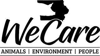 WE CARE ANIMALS ENVIRONMENT PEOPLE logo
