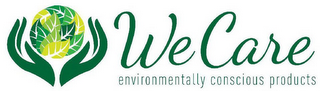 WE CARE ENVIRONMENTALLY CONSCIOUS PRODUCTS logo