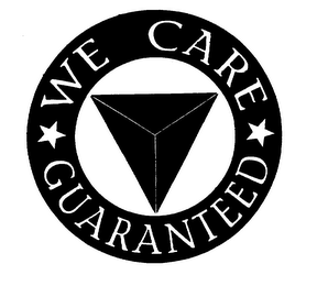 * WE CARE * GUARANTEED logo