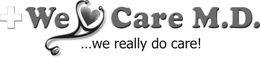 WE CARE M.D. ... WE REALLY DO CARE! logo