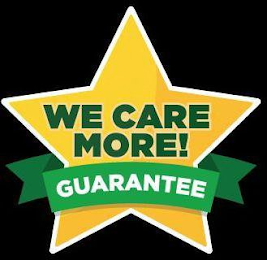 WE CARE MORE! GUARANTEE logo