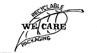 WE CARE RECYCLABLE PACKAGING logo