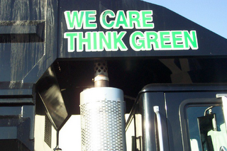 WE CARE THINK GREEN logo