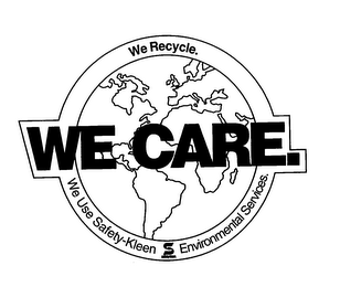 WE CARE. WE RECYCLE. WE USE SAFETY-KLEEN ENVIRONMENTAL SERVICES. logo