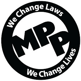 WE CHANGE LAWS MPP WE CHANGE LIVES logo