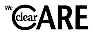 WE CLEAR CARE logo