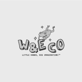 W&E CO  LITTLE HANDS, BIG IMAGINATION! logo