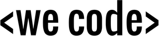 WE CODE logo
