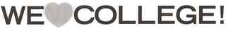 WE COLLEGE! logo