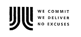 WE COMMIT WE DELIVER NO EXCUSES logo