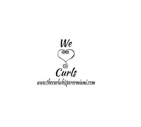 WE CURLS WWW.THECURLWHISPERERMIAMI.COM logo