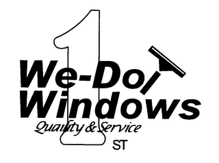 WE-DO WINDOWS QUALITY & SERVICE 1ST logo