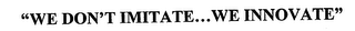 WE DON'T IMITATE...WE INNOVATE logo