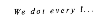 WE DOT EVERY I logo