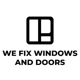 WE FIX WINDOWS AND DOORS logo