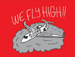 WE FLY HIGH!! ALGIERZ GLOBAL EXECUTIVE logo