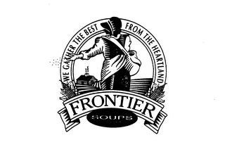 WE GATHER THE BEST FROM THE HEARTLAND FRONTIER SOUPS logo