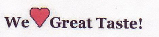 WE GREAT TASTE! logo