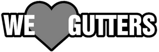WE GUTTERS logo