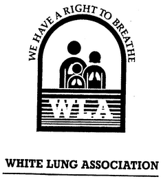 WE HAVE A RIGHT TO BREATHE WLA WHITE LUNG ASSOCIATION logo