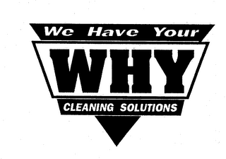 WE HAVE YOUR WHY CLEANING SOLUTIONS logo