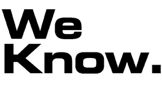 WE KNOW. logo