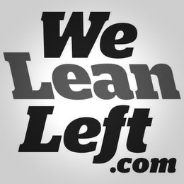 WE LEAN LEFT .COM logo