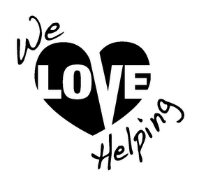 WE LOVE HELPING logo