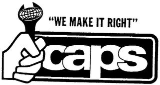 WE MAKE IT RIGHT CAPS logo