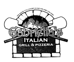 WE MAKE ITALIAN BECAUSE WE ARE ITALIAN. GABRIELLA'S ITALIAN GRILL & PIZZERIA logo