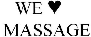 WE MASSAGE logo