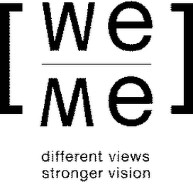 WE ME DIFFERENT VIEWS STRONGER VISION logo
