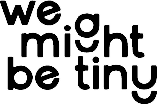 WE MIGHT BE TINY logo