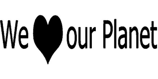 WE OUR PLANET logo