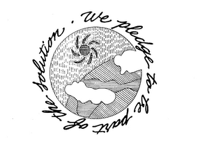 WE PLEDGE TO BE PART OF THE SOLUTION logo