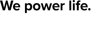 WE POWER LIFE. logo