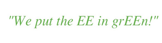 "WE PUT THE EE IN GREEN!" logo