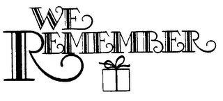 WE REMEMBER logo
