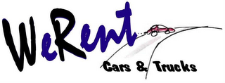 WE RENT CARS & TRUCKS logo